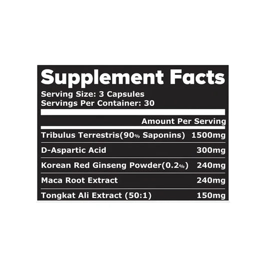 GSN Black Series Testo Anabolic For Men – Testostérone Naturelle & Force Musculaire