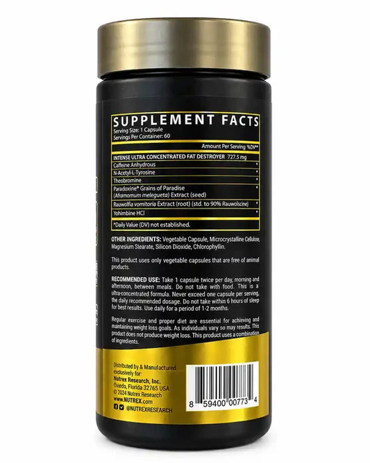 LIPO‑6 Intense Ultra Concentrate Nutrex – Brûleur de Graisses Thermogénique Puissant