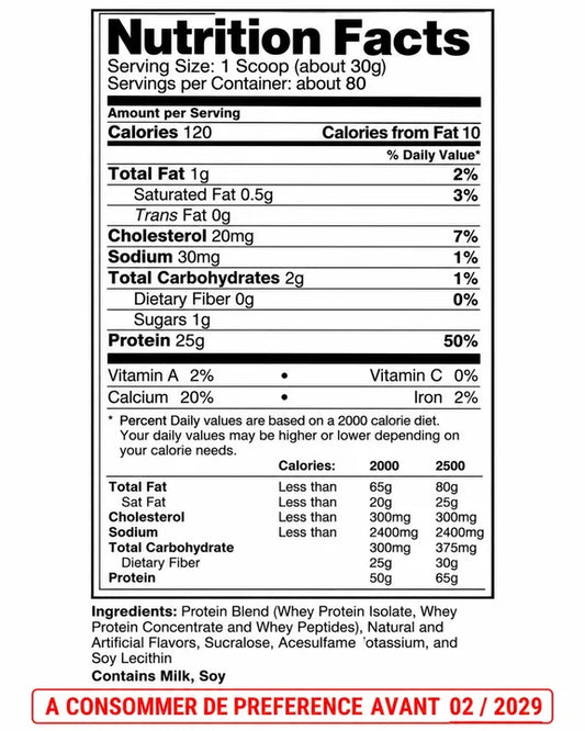 Prostar Whey Plus+ 2,39 kg Ultimate Nutrition | Développement Musculaire