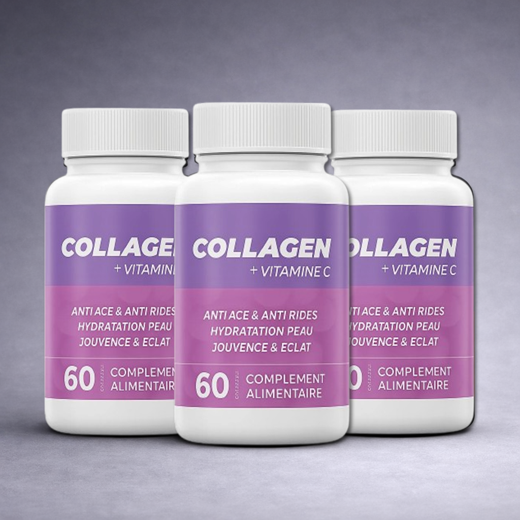 Pack Collagen Marin + Vitamine C – Cure 3 Mois, complément anti‑âge et éclat de la peau
