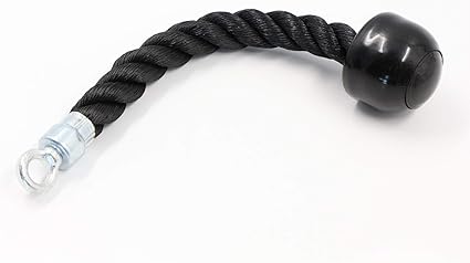 Corde de Tirage Triceps – Nylon Antidérapant + Mousqueton Métal