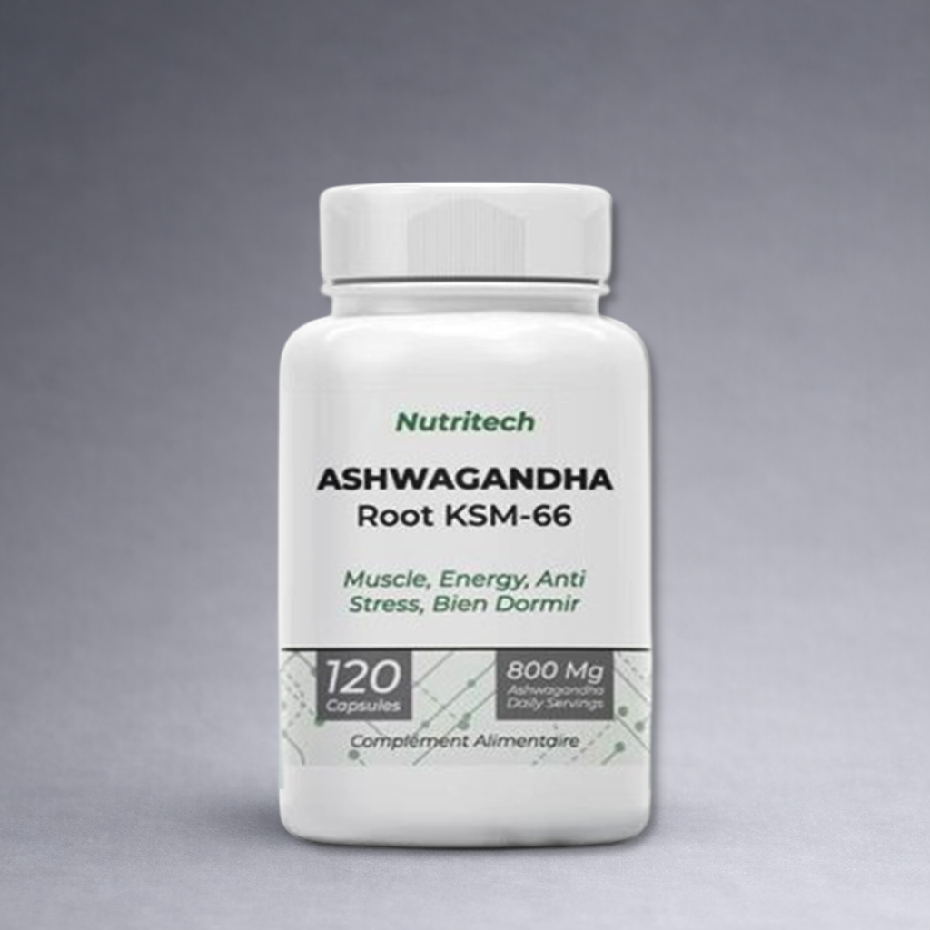 Ashwagandha ksm-66 - 120 Capsules - Nutritech