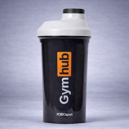 Shaker gym hub – accessoire musculation pour hydratation et style sportif, disponible en Tunisie, couleurs rouge, blanc et noir