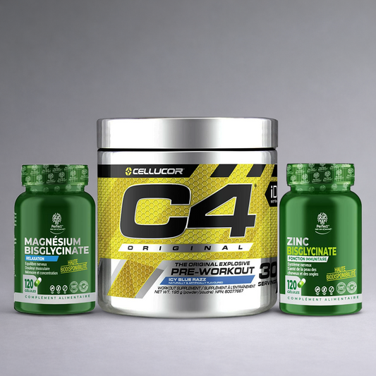C4 Original + Zinc & Magnésium Bisglycinate – Complément énergie, immunité et performance musculaire