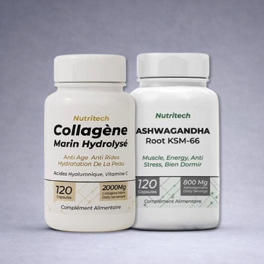 Ashwagandha KSM-66 Nutritech – Anti-Stress, Énergie & Sommeil Équilibré