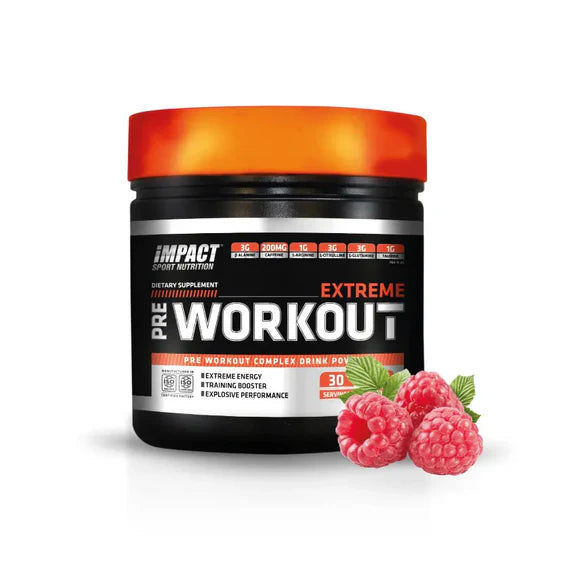 Impact Nutrition Extreme Pre-Workout – Booster Énergie Ultra Concentré 30 Servings