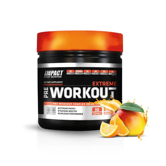 Impact Nutrition Extreme Pre-Workout – Booster Énergie Ultra Concentré 30 Servings