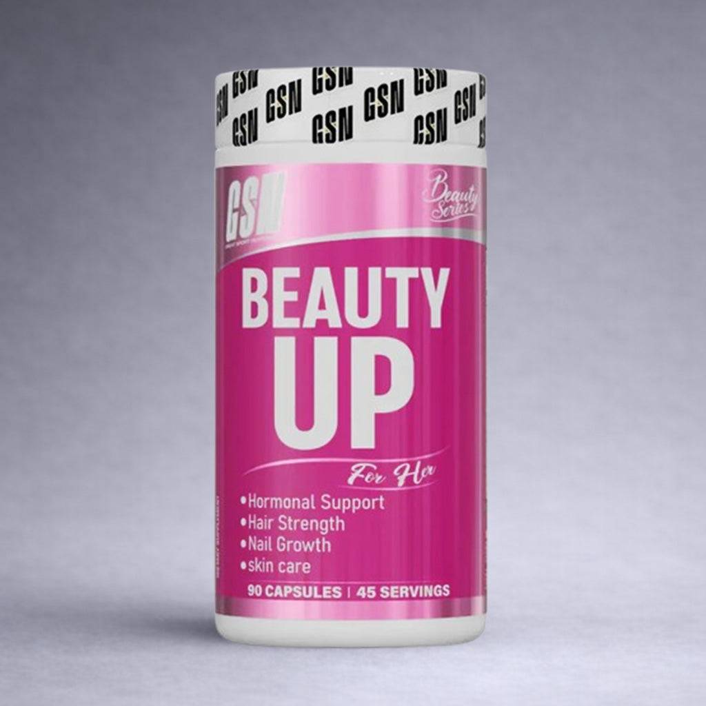Flacon GSN Beauty Up 90 Capsules – complément beauté pour femmes, peau éclatante, cheveux forts et ongles résistants