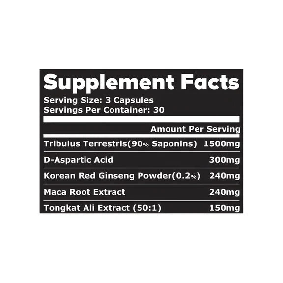 GSN Black Series Testo Anabolic For Men – Testostérone Naturelle & Force Musculaire