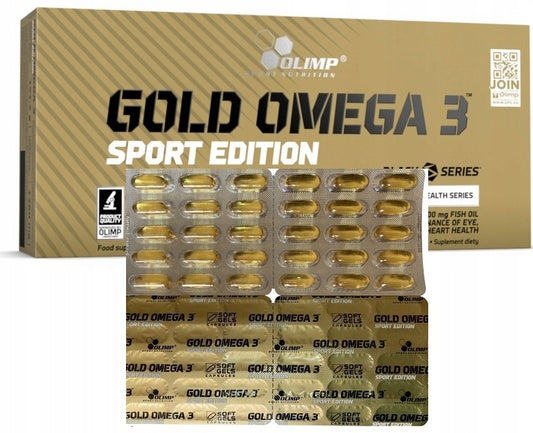 Gold Omega 3 Olimp 120 Capsules | Oméga‑3 Sport Edition | Santé Cœur, Cerveau et Vision
