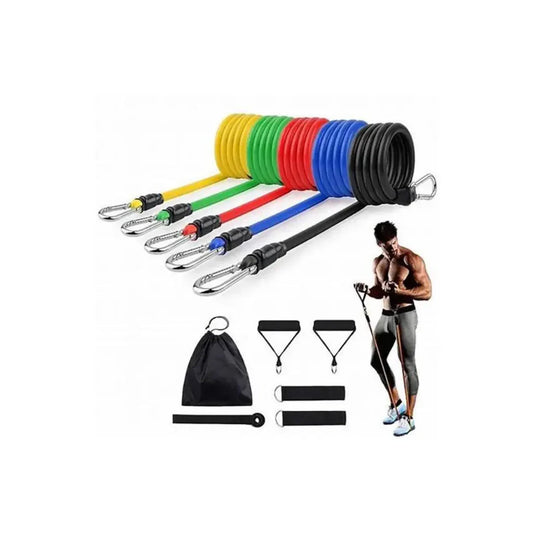 Set Power Resistance Bands – 5 Bandes Élastiques + Accessoires