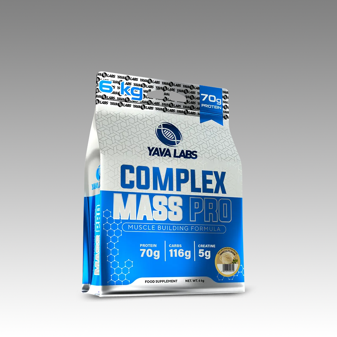 Yava Labs Complex Mass Pro – Gainer Haute Performance 6KG | Prise de Masse