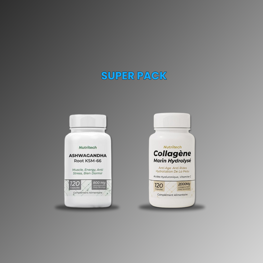 Ashwagandha KSM-66 Nutritech – Anti-Stress, Énergie & Sommeil Équilibré