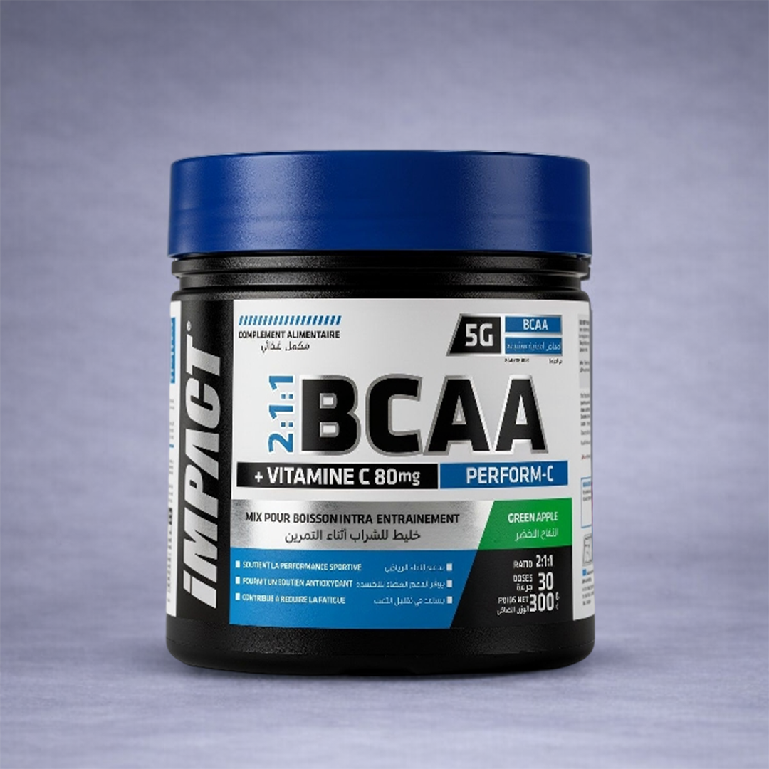 Impact Nutrition BCAA Performance 2:1:1 - 300 g  – 30 Servings Vegan Sans OGM