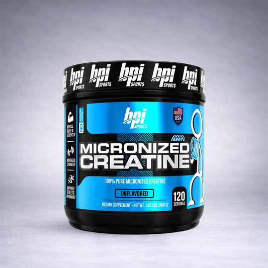 BPI Sports Micronized Creatine 600g – créatine monohydrate pure pour force et performance