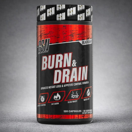 GSN Burn & Drain Black Series – Brûleur de Graisse & Contrôle de l’Appétit