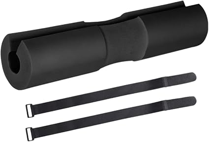 Coussinet d’haltères antidérapant – Accessoire musculation squat et pont fessier avec sangles
