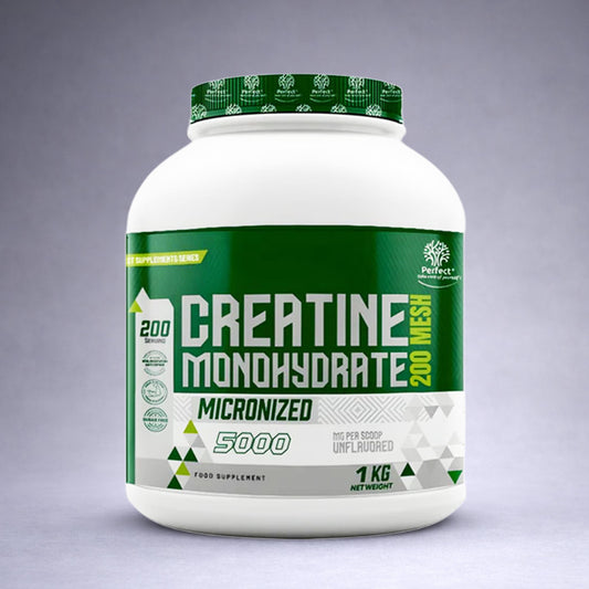 Texte alt SEO pour l’image

Pot blanc Perfect Nutrition Créatine Monohydrate 1 kg posé sur fond neutre dégradé clair, visuel premium pour site e‑commerce force, performance et récupération.