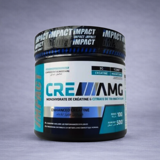 CREAMG 500 g Impact Nutrition – Créatine monohydrate et magnésium pour force et récupération