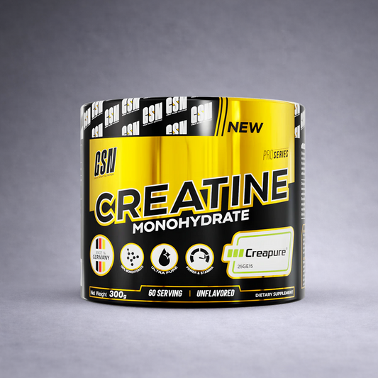 Creapure Creatine Monohydrate GSN 300 g – créatine pure de qualité allemande pour force, endurance et récupération, supplément nutritionnel
