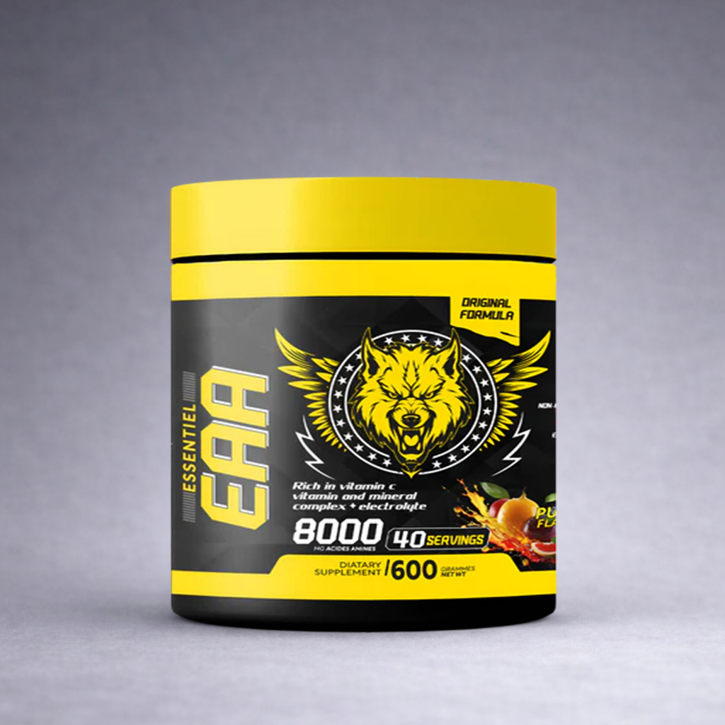 EAA American Wolf 600 g – supplément d’acides aminés essentiels pour booster fitness et récupération rapide des muscles