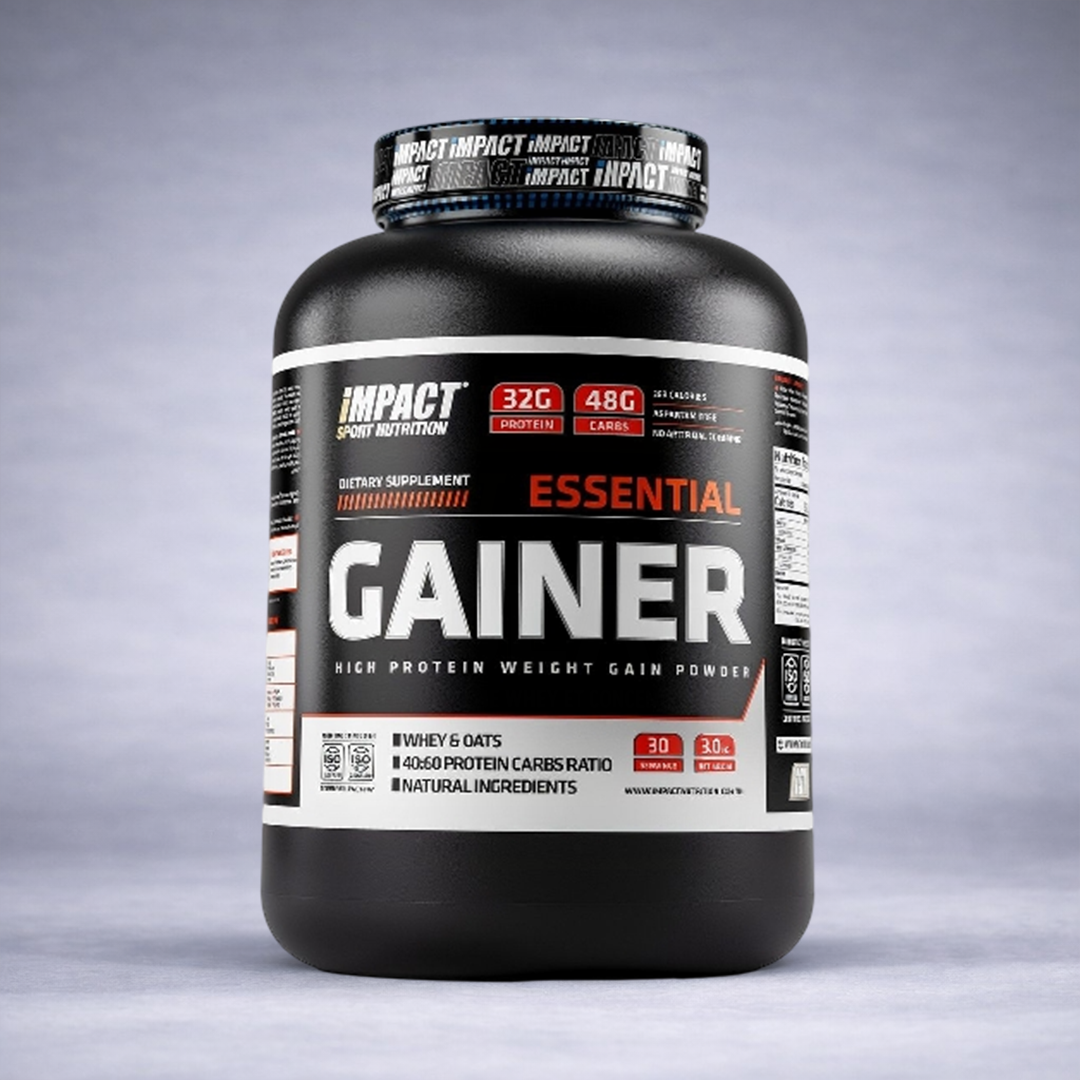 Essential Gainer 3 kg Impact Nutrition – Mass gainer prise de poids et muscle, saveur chocolat vanille