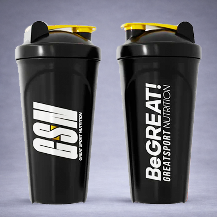 Shaker GSN – accessoire musculation pour hydratation et style sportif, disponible en Tunisie, couleurs rouge, blanc et noir