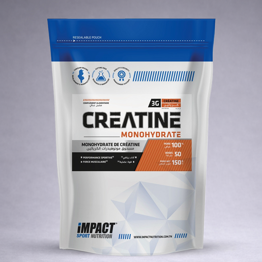 Monohydrate Creatine Impact Sport Nutrition - 150 g - 50 Scoop