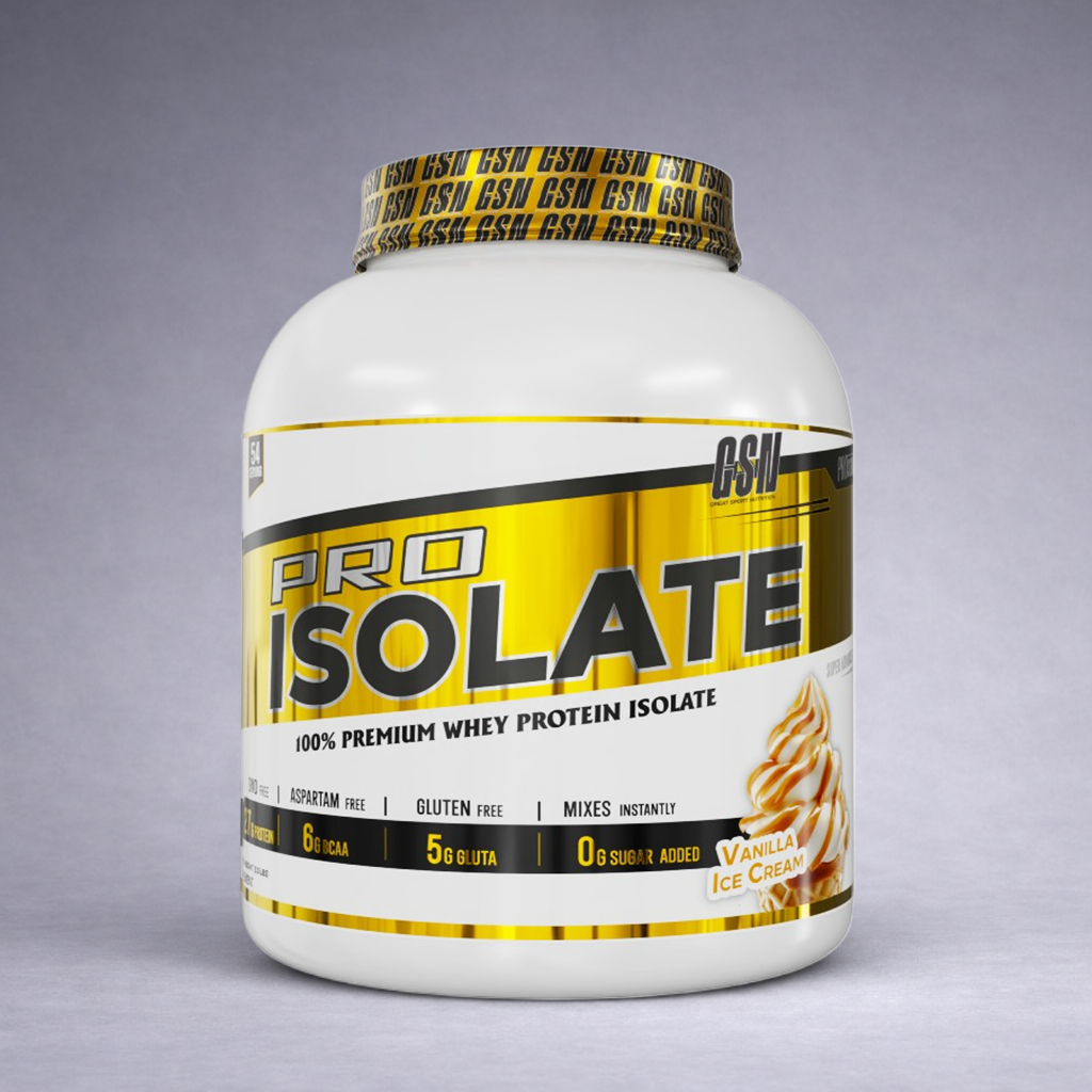 Whey Isolate GSN 2KG – Protéines premium avec BCAA et glutamine, saveur chocolat