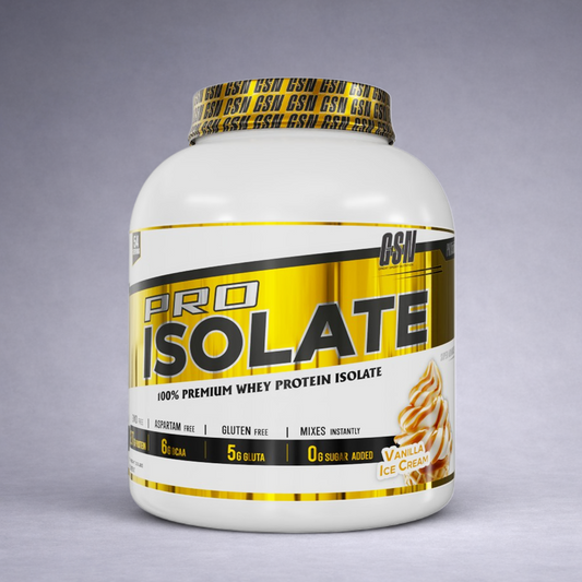 Whey Isolate GSN 2KG – Protéines premium avec BCAA et glutamine, saveur chocolat
