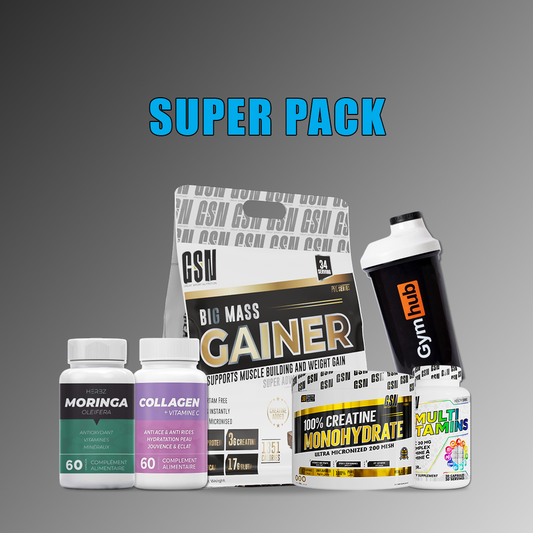 MASS EVOLUTION PACK – Gainer & Créatine pour Prise de Masse & Récupération