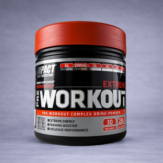 Impact Nutrition Extreme Pre-Workout – Booster Énergie Ultra Concentré 30 Servings