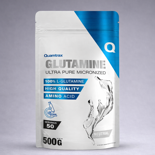 Sac de Glutamine Quamtrax 500 g – Complément musculation récupération et immunité