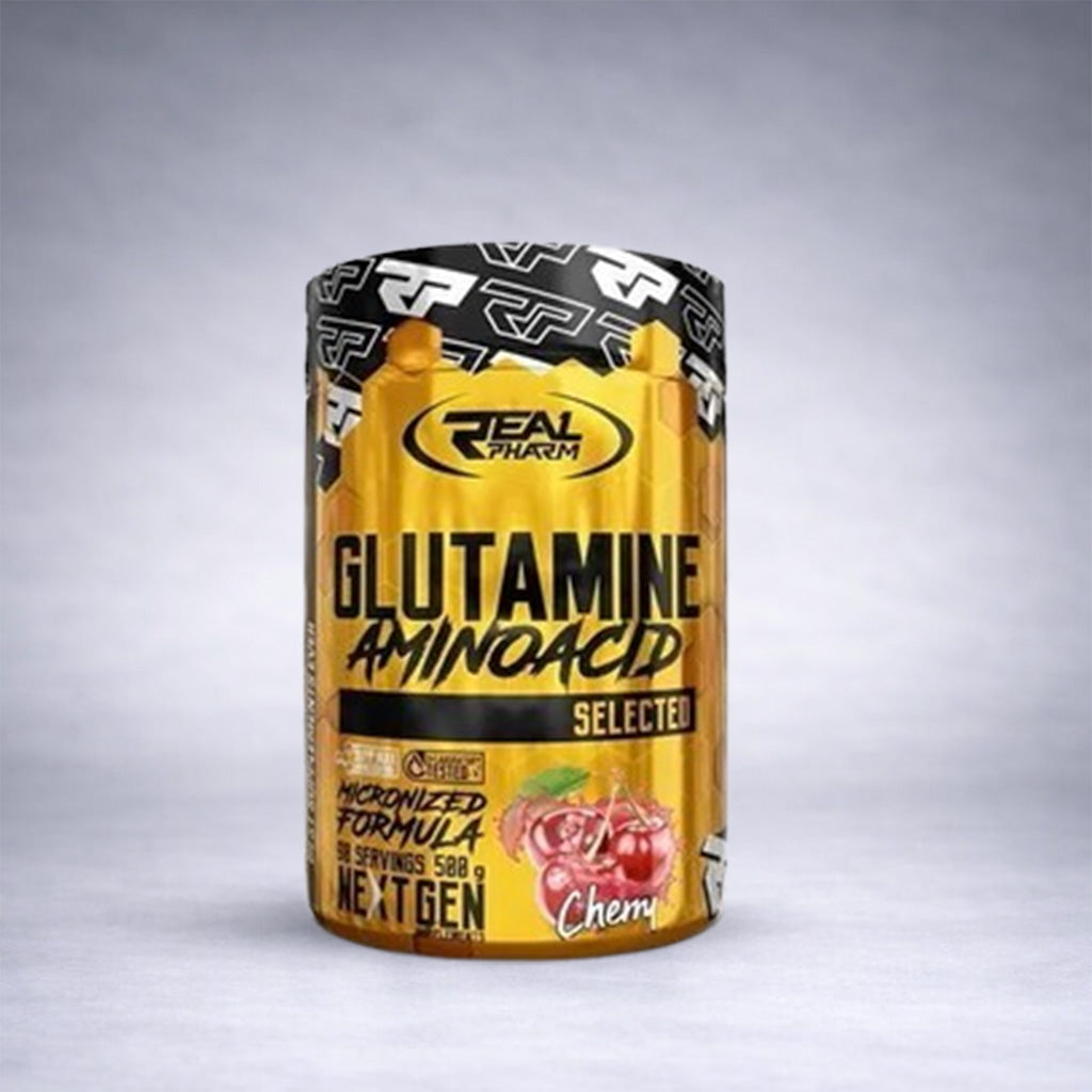 Real Pharm Glutamine – Acide Aminé Essentiel | 500 g Poudre Sans Gluten