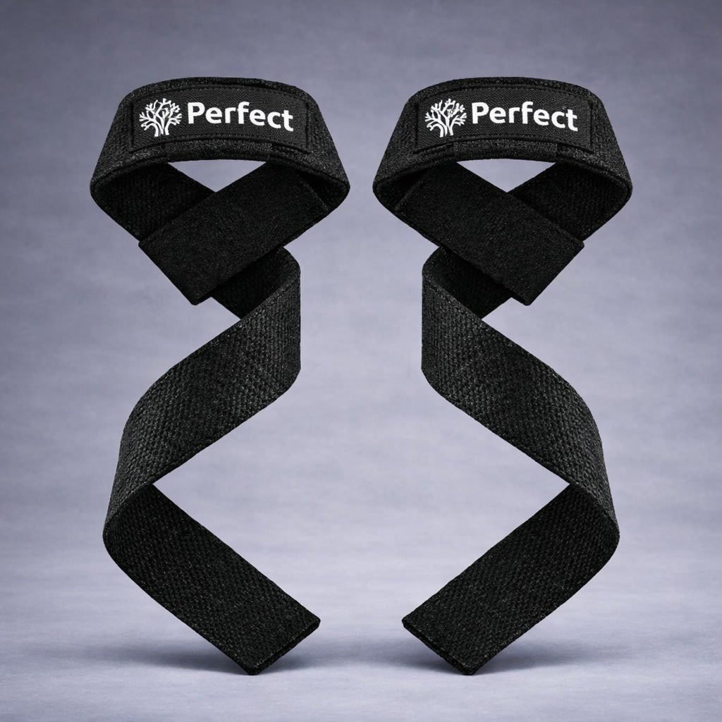 Straps de Musculation – Accessoires fitness pour deadlift et tirage, couleur noire Perfect Nutrition Tunisie