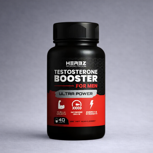 Testo Booster HERBZ 40 gélules – Complément naturel vitalité et performance