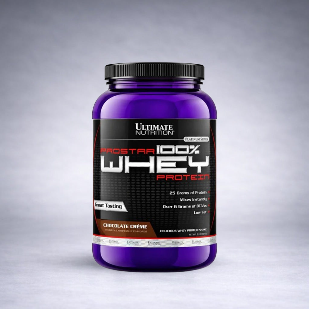 Pot Ultimate Nutrition Prostar 100% Whey Protein 907 g saveur Chocolat Crème