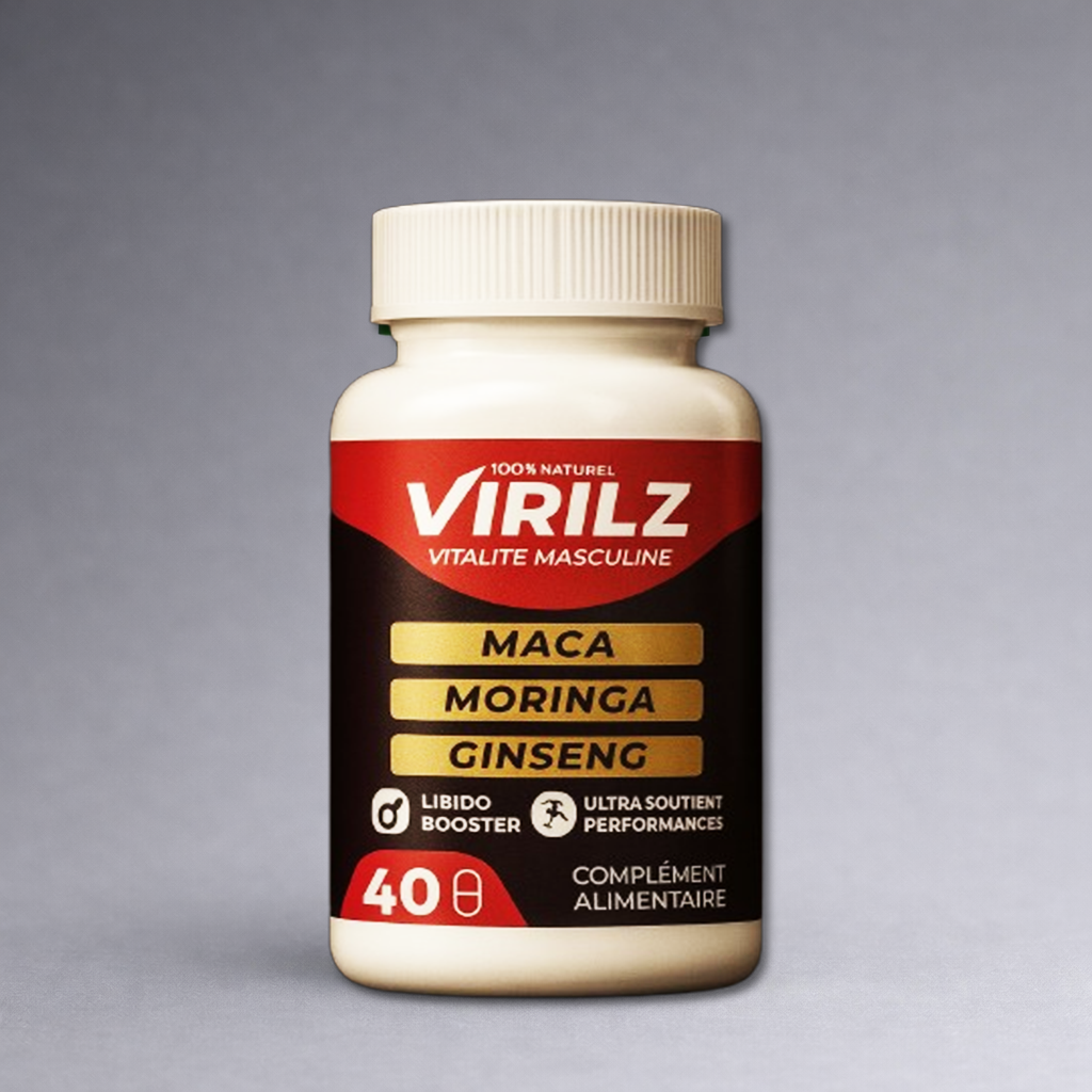 Virilz | Vitalité Masculine | Maca, Moringa, Ginseng | 40 Capsules