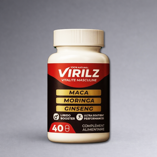 Virilz | Vitalité Masculine | Maca, Moringa, Ginseng | 40 Capsules